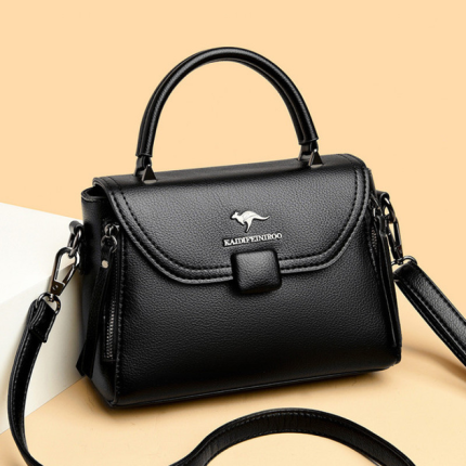 Fashionable Kangaroo leather bag (Black)
