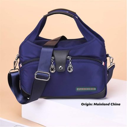 Anti-Theft Fashion Handbag (Blue)