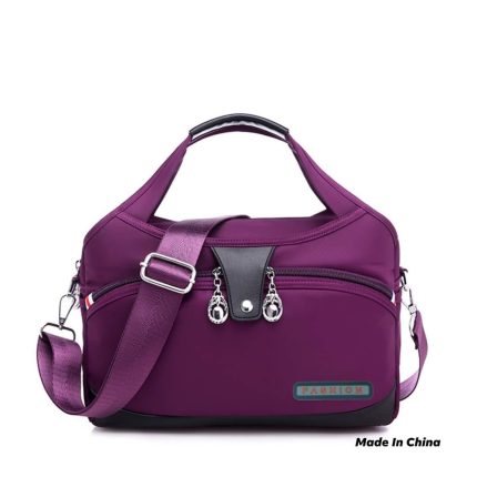 Anti-Theft Fashion Handbag (Purple)