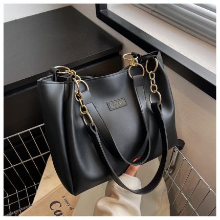 women's shoulder tote bags(Black)