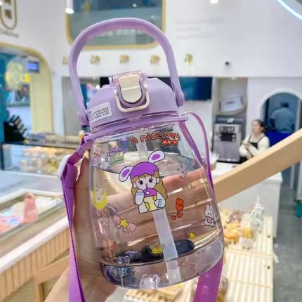 cute bottle mum pot  (purpel)