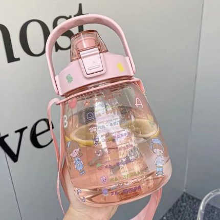 cute bottle mum pot  (pink)